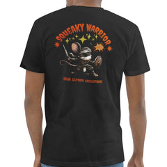 Squeaky Warrior Design Graphic Black T-shirt product