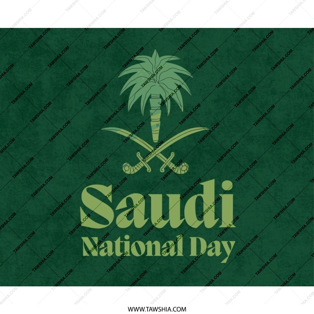 Saudi National Day Mouse Pad, Green, Emblem, National Day Gift, Saudi Arabia Gift, Unique Office Decor, Keyboard Pad, Gaming, Work From Home - Tawshia