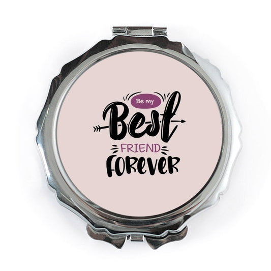 Best Friend Forever Pocket Mirror, Friendship Gift, Travel Mirror, Cosmetic Mirror, Gift For Her, Bestie Gift, Compact Mirror - Tawshia