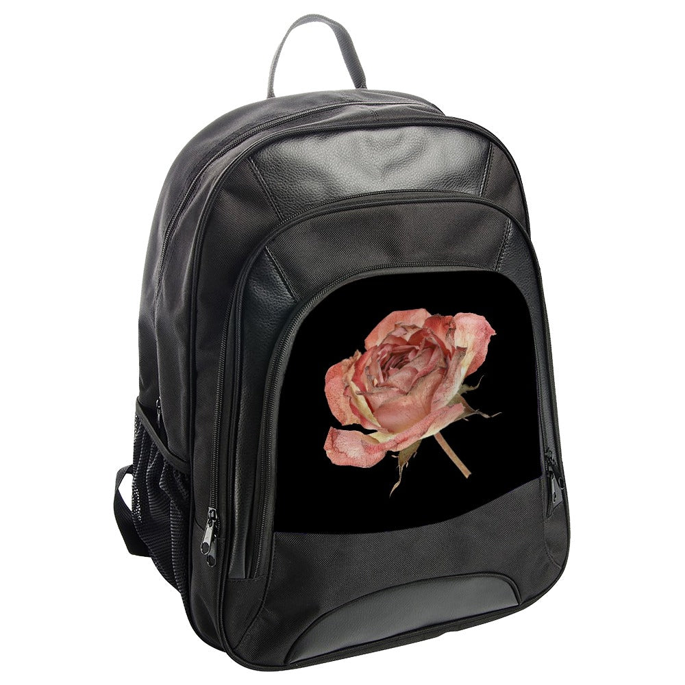 Rose Backpack, Floral Bookbag, Botanical Bag, Stylish Travel Pack, Unique Gift, Fashion Backpack, School Backpack, Trendsetter Accessory - Tawshia