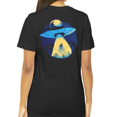 UFO Abduction Graphic Printed Short Sleeve T-shirt product