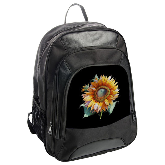 Sunflower Backpack, Floral Backpack, Nature Lover Gift, Botanical Backpack, Flower Power, Sunflower Art, Bright Backpack, Trendy Backpack - Tawshia