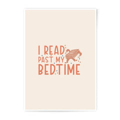 I Read Past My Bedtime Photographic Print, Book Lover Gift, Kid's Room Decor, Reading Poster, Funny Wall Art, Bookworm Present - Tawshia