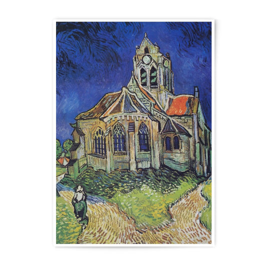 Vincent Van Gogh Church Photographic Print, Auvers Sur Oise, Famous Impressionist Art, Wall Decor, Home Decor, Art Gift, Church Print - Tawshia