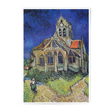 Vincent Van Gogh Church Photographic Print, Auvers Sur Oise, Famous Impressionist Art, Wall Decor, Home Decor, Art Gift, Church Print - Tawshia