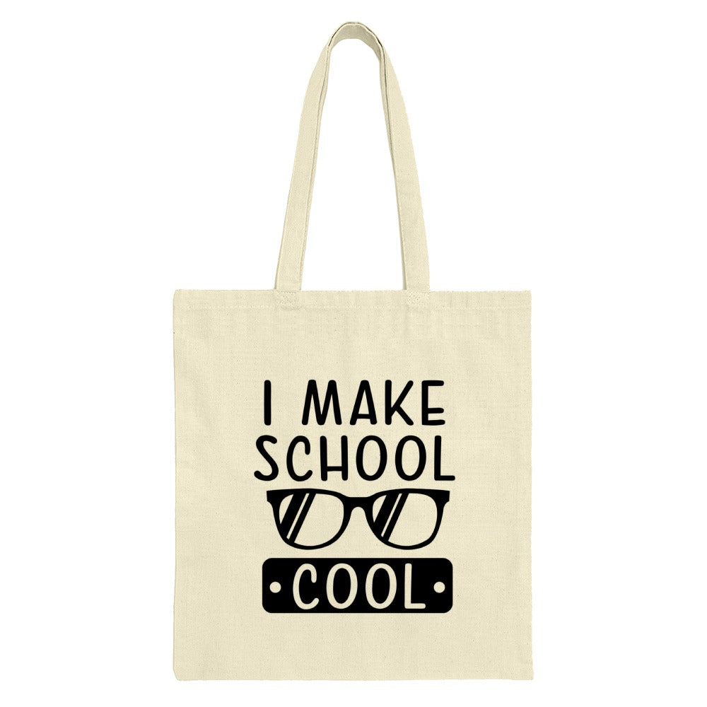 Cool School Tote Bag, Teacher Gift, Student Gift, Back to School Bag, Gift for Professor, Cool Teacher Bag, School Vibes Tote - Tawshia