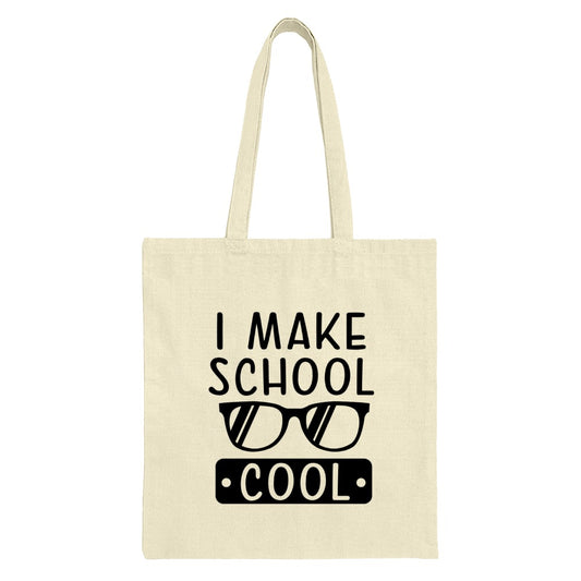 Cool School Tote Bag, Teacher Gift, Student Gift, Back to School Bag, Gift for Professor, Cool Teacher Bag, School Vibes Tote - Tawshia
