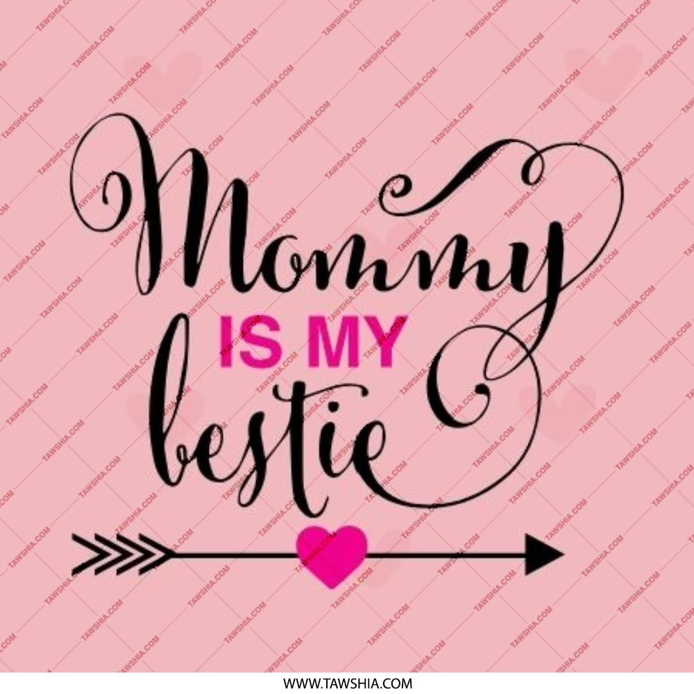 Mommy is My Bestie Pinback Button, Cute Mom Gift, Mothers Day Pin, Best Mom Ever Pin, Loving Mother Button, Gift for Mother, Cute Button - Tawshia