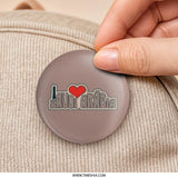 I Love Saudi Arabia Pinback Button, Heart Button, Saudi Arabia Gift, Souvenir Button, Country Pride Button, Travel Gift - Tawshia