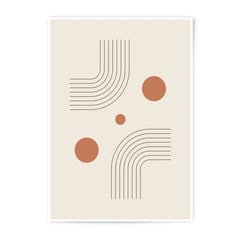 Abstract Lines Photographic Print, Modern Wall Art, Geometric Minimalist Poster, Boho Home Decor, Circle Design, Simple Aesthetic Artwork - Tawshia