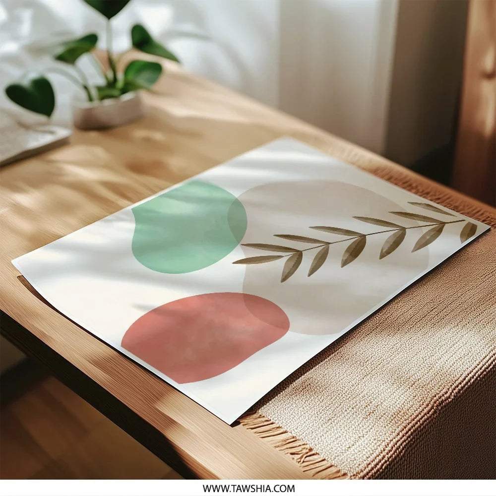 Abstract Leaf Photographic Print, Minimalist Art Print, Neutral Wall Decor, Botanical Print, Modern Home Decor, Wall Art, Photo Print - Tawshia