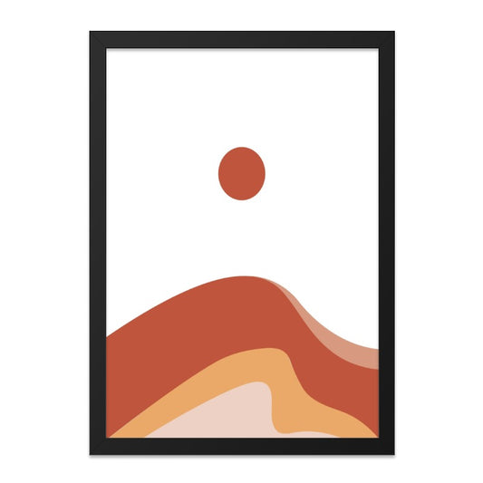 Minimalist Sunset Wall Art, Abstract Desert Print, Boho Landscape Poster, Modern Home Decor, Earth Tone Wall Decor, Living Room Art - Tawshia