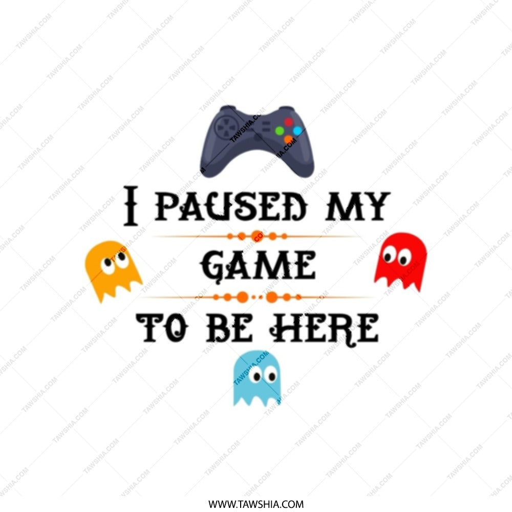 Gamer Tote Bag, I Paused My Game, Funny Tote Bag, Video Game Gift, Game Controller Tote, Pacman Inspired, Novelty Bag, Gift Idea - Tawshia