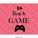 Born To Game Mouse Pad, Gamer Gift, Gaming Accessories, Cute Desk Decor, PC Gaming, Computer Accessories, Game Controller Mousepad - Tawshia