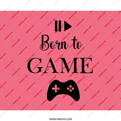 Born To Game Mouse Pad, Gamer Gift, Gaming Accessories, Cute Desk Decor, PC Gaming, Computer Accessories, Game Controller Mousepad - Tawshia