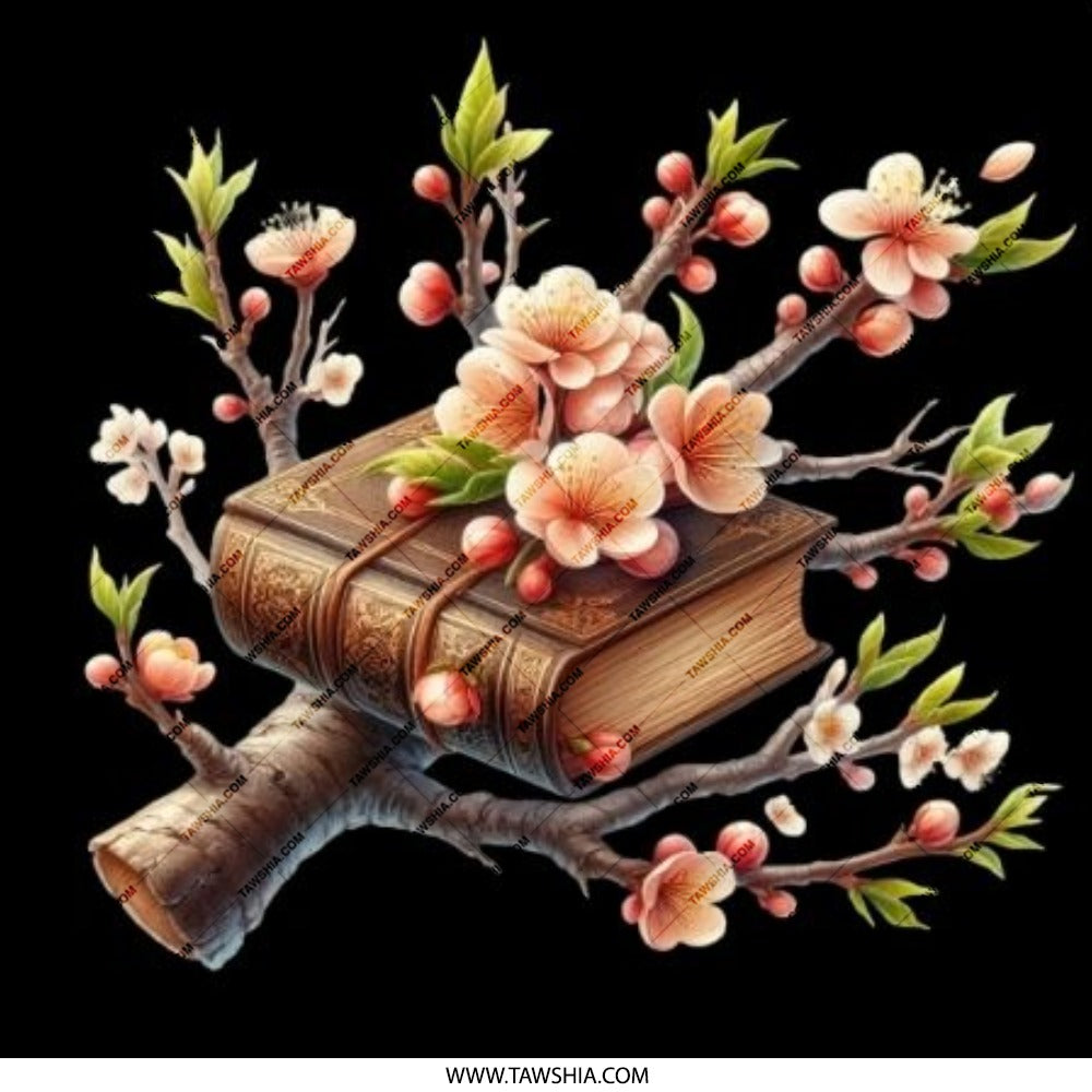 Book and Blossoms Pinback Button, Floral Book Button, Reading Button, Book Lover Gift, Teacher Gift, Librarian Pin, Aesthetic Pin, Unique - Tawshia