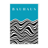 Bauhaus Photographic Print, Optical Illusion Art, Modern Wall Decor, Minimalist Print, Abstract Waves, Geometric Art Print, Home Decor - Tawshia