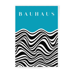 Bauhaus Photographic Print, Optical Illusion Art, Modern Wall Decor, Minimalist Print, Abstract Waves, Geometric Art Print, Home Decor - Tawshia