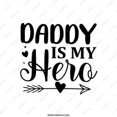 Daddy Is My Hero Pillow, Father's Day Gift, Dad Hero Home Decor, Gift for Dad, Unique Dad Pillow, Father's Day Present, Dad Gift - Tawshia