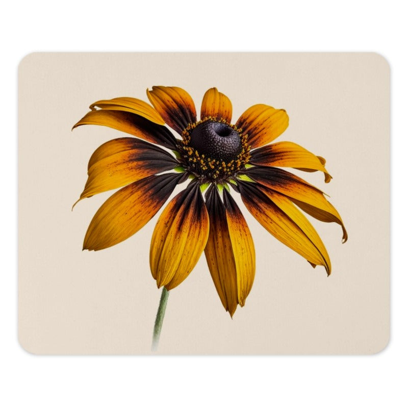 Black Eyed Susan Mouse Pad, Floral Mousepad, Flower Mouse Pad, Botanical Desk Decor, Home Office, Nature Lover Gift, Floral Office Decor - Tawshia