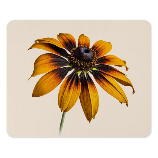 Black Eyed Susan Mouse Pad, Floral Mousepad, Flower Mouse Pad, Botanical Desk Decor, Home Office, Nature Lover Gift, Floral Office Decor - Tawshia