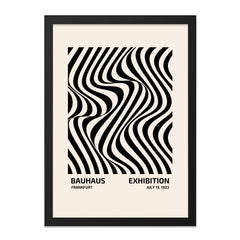 Bauhaus Exhibition Wall Art, Op Art Print, Abstract Art, Modern Art Poster, Black and White Art, July 19 1923, Frankfurt Art - Tawshia