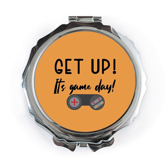 Game Day Pocket Mirror, Get Up Its Game Day, Video Game Lover Gift, Gamer Gift, Handbag Mirror, Cute Pocket Mirror, Portable Mirror - Tawshia