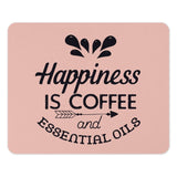 Coffee Essential Oils Mouse Pad, Happiness Quote Office Decor, Work From Home Desk Accessories, Gift for Coffee Lovers - Tawshia