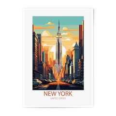 New York Photographic Print, Empire State Building Art, Cityscape Photography, USA Travel Souvenir, Urban Decor, Modern Wall Art - Tawshia