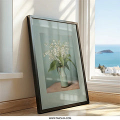 Lily of the Valley Wall Art, Floral Still Life Print, Delicate Flower Painting, Spring Home Decor, Botanical Art, Flower Wall Decor - Tawshia