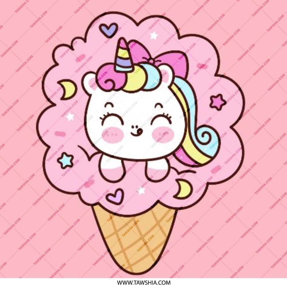 Cute Unicorn Ice Cream Pinback Button, Kawaii Style Button, Pastel Unicorn Badge, Fun Unicorn Pin, Unique Lapel Pin, Gift for Unicorn Lovers - Tawshia