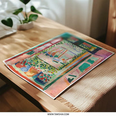 Open Window Photographic Print, Matisse Inspired Art, Boat Painting, Impressionist Art, Colorful Wall Art, Home Decor, Unique Gift - Tawshia