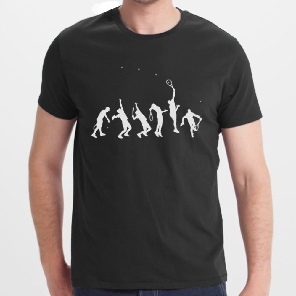 Tennis Evolution Graphic Black T-Shirt product type