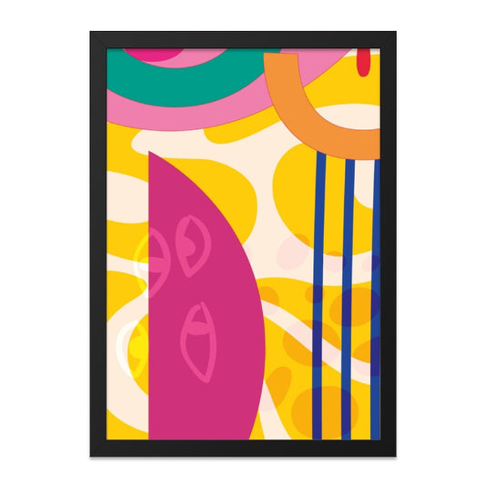 Abstract Art Print, Colorful Wall Art, Modern Art, Home Decor, Geometric Art, Quirky Art, Playful Design, Office Decor, Wall Decor - Tawshia
