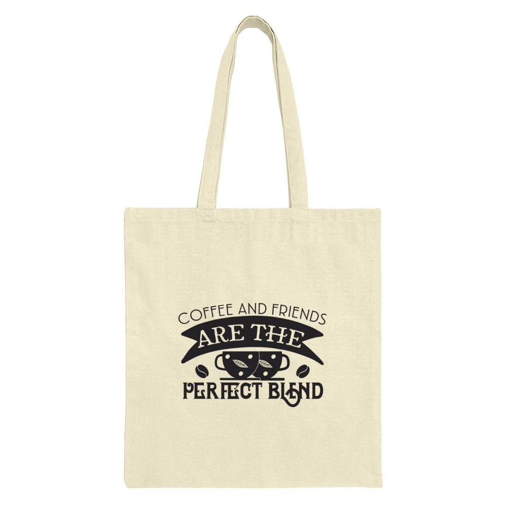 Coffee and Friends Tote Bag, Perfect Blend Design, Funny Coffee Gift, Coffee Lover Bag, Reusable Grocery Bag, Gift for Her - Tawshia