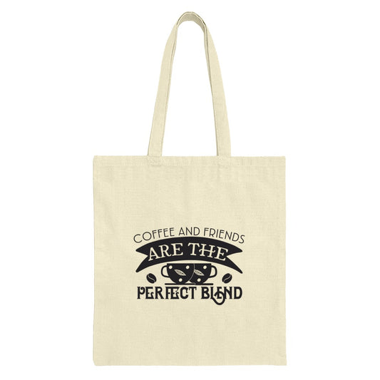 Coffee and Friends Tote Bag, Perfect Blend Design, Funny Coffee Gift, Coffee Lover Bag, Reusable Grocery Bag, Gift for Her - Tawshia