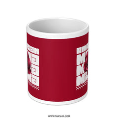 American Mom Red and White Ceramic Coffee Mug product
