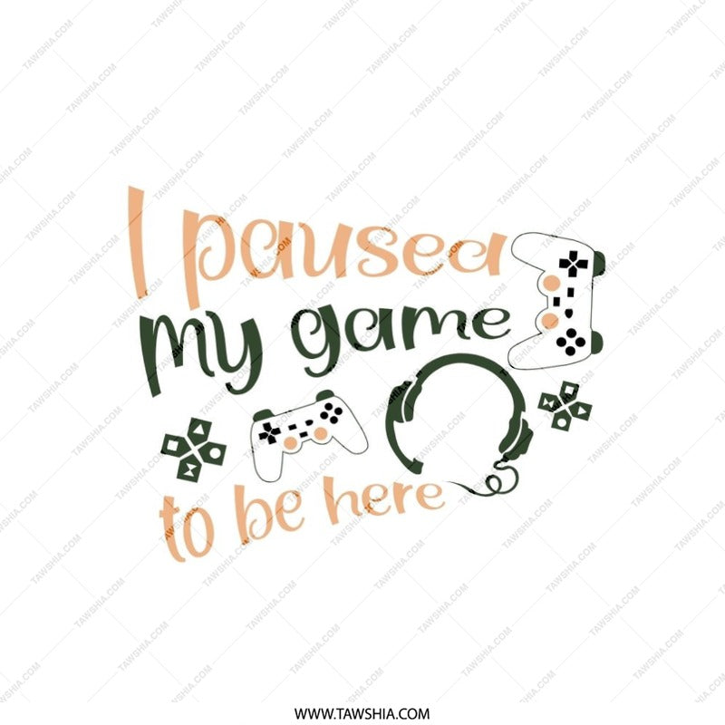 Gamer Pillow, Funny Gamer Gift, Video Game, I Paused My Game, Gaming Room Decor, Gift for Teenager, Gamer Cushion, Gamer Decor, Geek Pillow - Tawshia