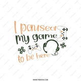Gamer Pillow, Funny Gamer Gift, Video Game, I Paused My Game, Gaming Room Decor, Gift for Teenager, Gamer Cushion, Gamer Decor, Geek Pillow - Tawshia
