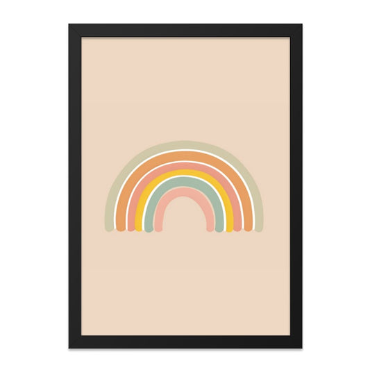 Boho Rainbow Wall Art, Pastel Rainbow Print, Nursery Decor, Kids Room Art, Scandinavian Rainbow Art, Modern Home Decor - Tawshia