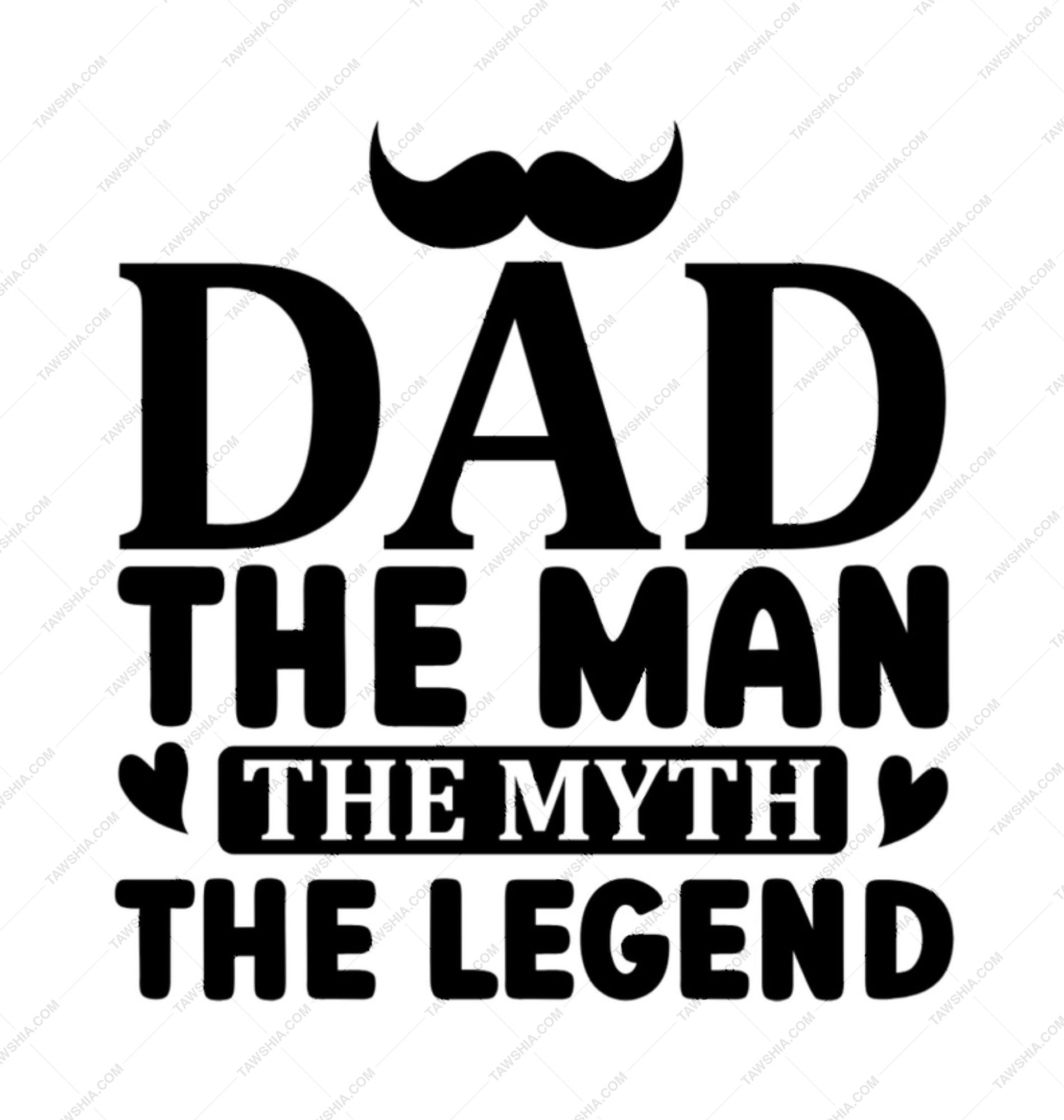 Dad The Man The Myth Mug, Legend Gift, Best Dad Ever Mug, Father's Day Gift, Mustache Mug, Gift For Dad, Novelty Mug, Dad Coffee Mug - Tawshia