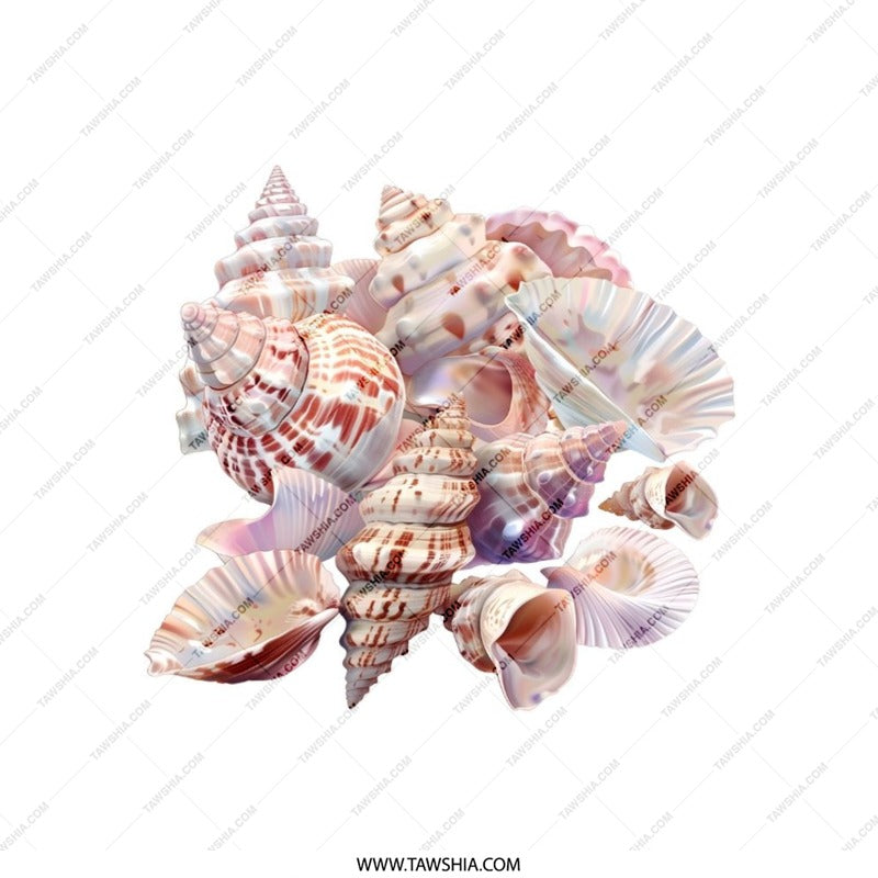 Seashell Pillow, Coastal Decor, Beach House Pillow, Ocean Theme Cushion, Nautical Pillow, Home Decor Pillow, Decorative Pillow - Tawshia