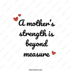 Mother's Strength Pillow, Heart Accent Decor, Sentimental Throw Pillow, Inspirational Pillow, Gift for Mom, Decorative Cushion - Tawshia