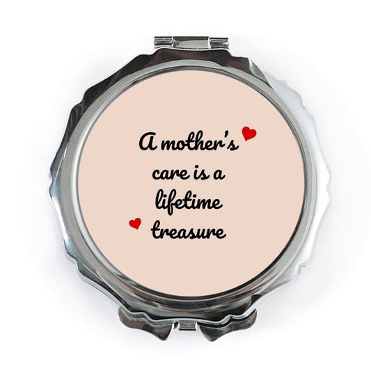 Mother's Care Pocket Mirror, Sentimental Pocket Mirror, Mom Gift, Gift for Mothers Day, Heartfelt Message Mirror, Mother's Love - Tawshia