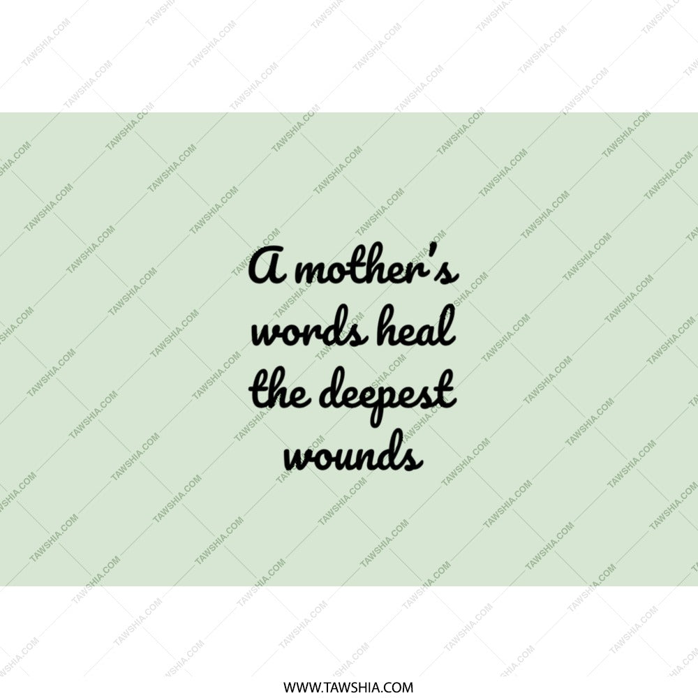 Mother's Words Tumbler, Inspirational Quote Tumbler, Gift for Mom, Mom Tumbler, Healing Words, Mother's Day Gift, Tumblers with Quotes - Tawshia