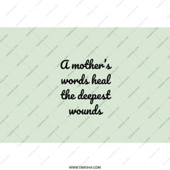 Mother's Words Tumbler, Inspirational Quote Tumbler, Gift for Mom, Mom Tumbler, Healing Words, Mother's Day Gift, Tumblers with Quotes - Tawshia