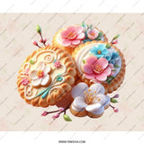 Floral Cookie MousePad, Cute Baking Mousepad, Decorative Mouse Pad, Pastel Decor Mousepad, Office Desk Accessories, Kawaii Desk Mat - Tawshia