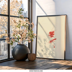 Red Abstract Wall Art, Minimalist Print, Modern Home Decor, Abstract Painting, Unique Wall Decor, Gallery Wall Art, Contemporary Art - Tawshia