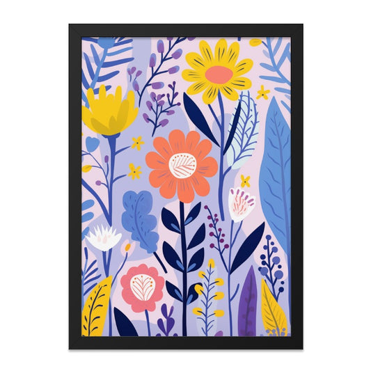 Floral Wall Art, Colorful Flower Print, Botanical Illustration, Modern Home Decor, Nature Inspired Artwork, Floral Art Print - Tawshia