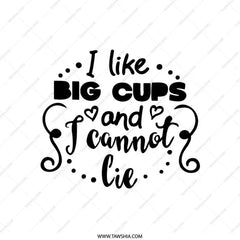 Big Cups and I Cannot Lie Pillow, Funny Pillow, Quote Pillow, Decorative Pillow, Home Decor Pillow, Accent Pillow, Throw Pillow - Tawshia